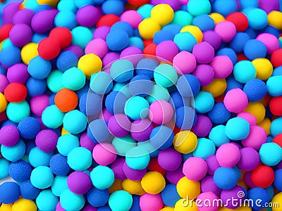 colorful background of multicolored balls or candy , Ai Generated Stock Photo