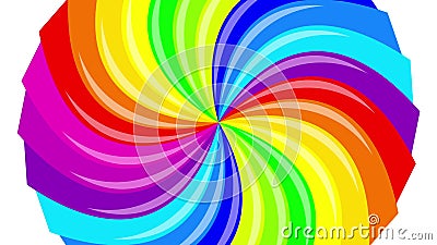 Colorful Background Rainbow that Rotating Spiral. 2d Animation Stock  Footage - Video of high, color: 58415668