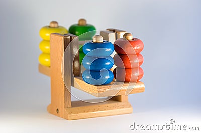 Colorful Balance Weight Scale 2 Stock Photo