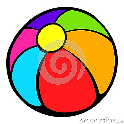 Colorful ball icon, icon cartoon Vector Illustration