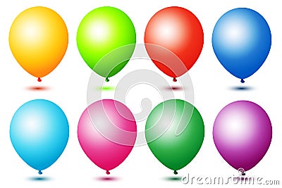 Colorful ballons Vector Illustration