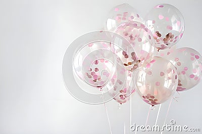 Colorful Balloon Extravaganza: Vibrant Party Background Photo Stock Photo