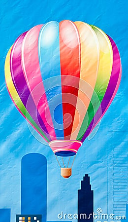 Colorful balloon painting Stock Photo