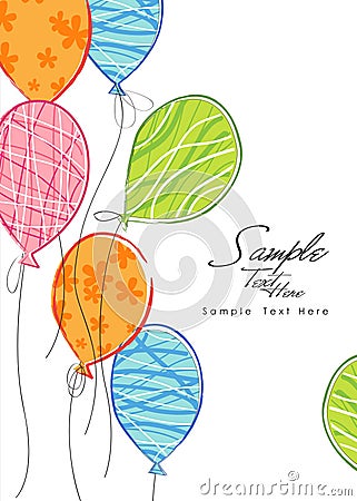 Colorful balloons Vector Illustration