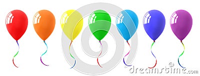 Colorful Balloons Collection Stock Photo