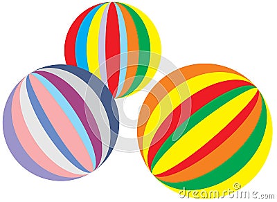 Colorful balls Cartoon Illustration