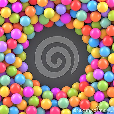 Colorful balls background with place for your content Vector Illustration