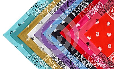 Colorful bandana isolated Stock Photo