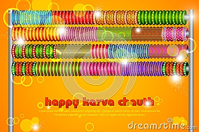 Colorful Bangles Vector Illustration