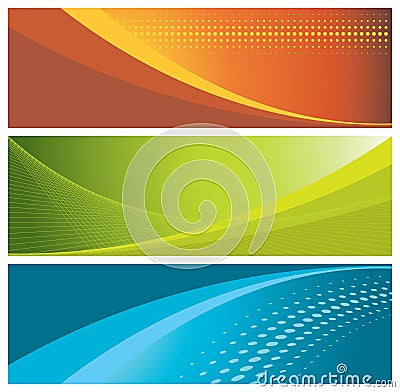 Colorful banners (headers)