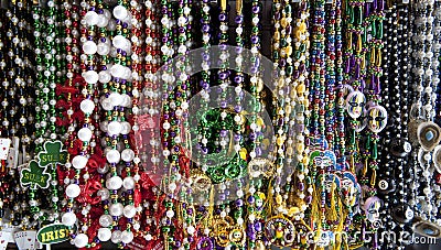 Colorful Bead necklaces Stock Photo
