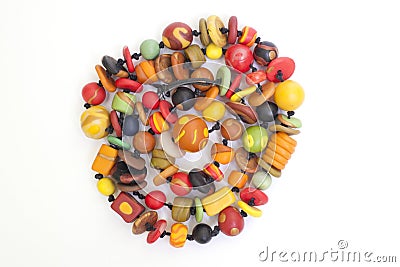 Colorful beads Stock Photo