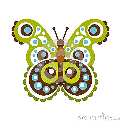 Colorful beautiful butterfly vector Illustration Vector Illustration