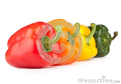 Colorful bell peppers Stock Photo