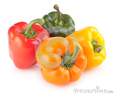 Colorful bell peppers Stock Photo