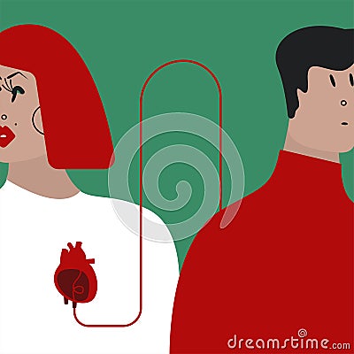 Colorful blood transfusion vector illustration Vector Illustration