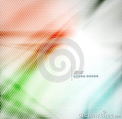 Colorful blur abstract geometric background Vector Illustration