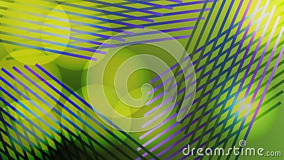 Colorful blurred background with circles, lights, lines. Modern abstract gradient card. Vector Illustration