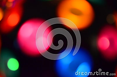 Colorful Blurry Lights Stock Photo