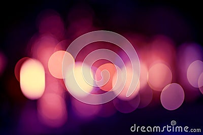 Colorful Bokeh and Blur Background Vintage Style Stock Photo