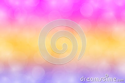 Colorful bokeh pink purple lights gradient blurred soft, sweet color bokeh wallpaper colorful shade, rainbow colors bokeh lighting Stock Photo