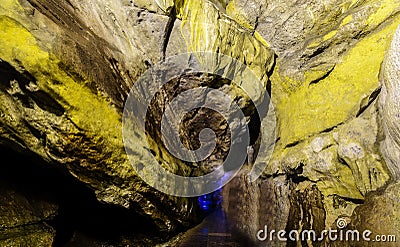 Colorful Borra Caves located on the East Coast of India Stock Photo