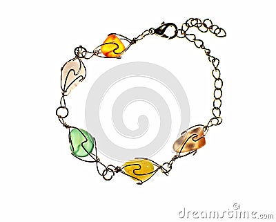 Colorful bracelet Stock Photo