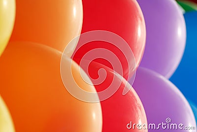 Colorful bright ballons Stock Photo