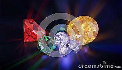 Colorful Brilliants Stock Photo