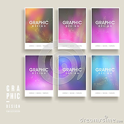 Colorful brochure template Vector Illustration