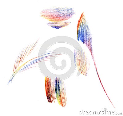 Colorful brush strokes Stock Photo