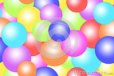 Colorful bubbles / balls / circles background Stock Photo