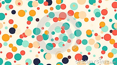 Colorful bubbles on beige background Stock Photo