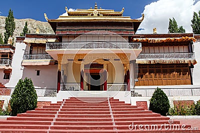 Colorful Buddhist Temple-Ladakh,India Stock Photo