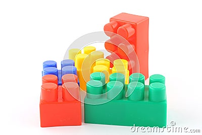 Colorful building blocks Stock Photo