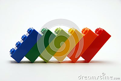 Colorful building blocks Stock Photo