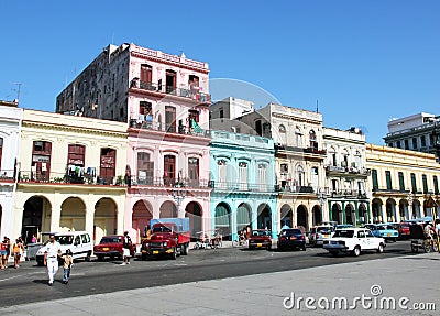 Colorful building in havana Editorial Stock Photo