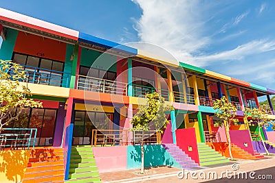 Colorful building Stock Photo