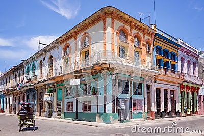 Colorful buildings in Havana Stock Photo