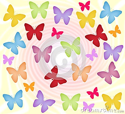 Colorful butterflies Stock Photo