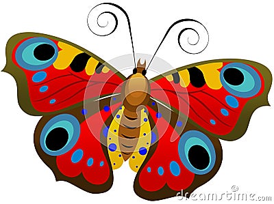 Colorful Butterfly Vector Illustration