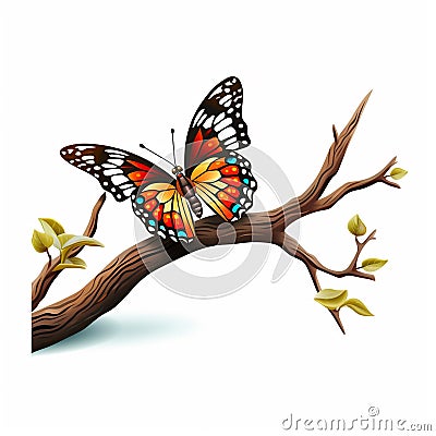 Colorful Butterfly Flight of Splendor Stock Photo