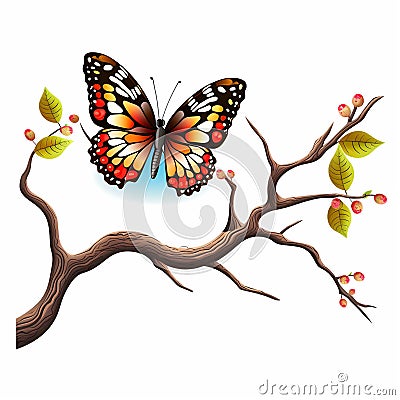 Colorful Butterfly Wings of Wonder Stock Photo