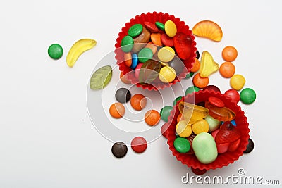 Colorful candies Stock Photo