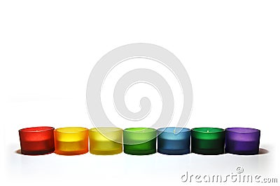 Colorful Candlestick Stock Photo