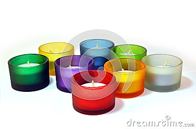 Colorful Candlestick Stock Photo