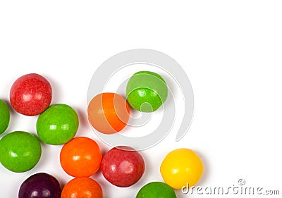Colorful candy in glaze Stock Photo
