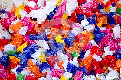 Colorful of candy and snack thai style Stock Photo