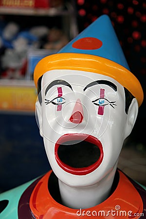 Colorful carnival clown Stock Photo