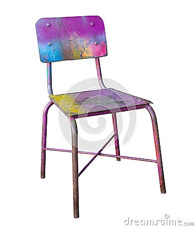 Colorful chair Stock Photo